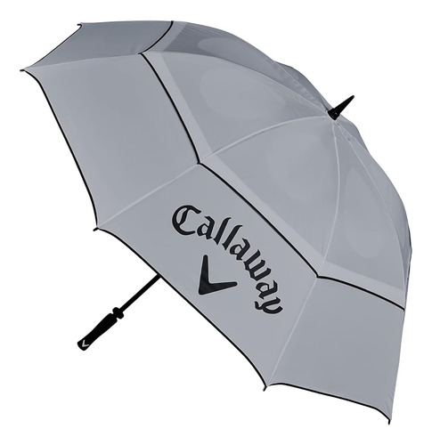 Paraguas Callaway Golf 2022 De 64 Pulgadas, Color Gris/negro