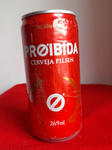 Lata De Cerveza Proibida. Llena. Brasil - mL a $55