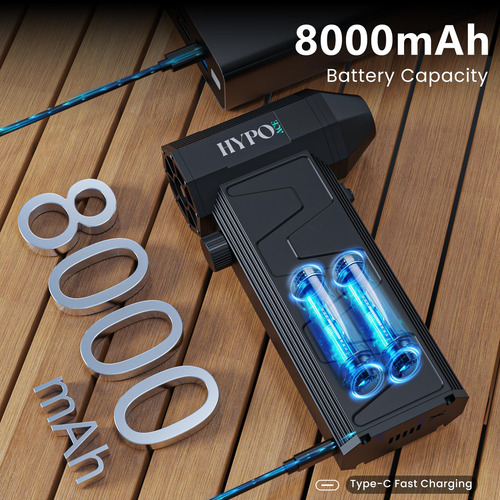 Plumero Aire Comprimido 130000 Rpm Ventilador Eléctrico 8000