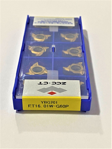Imagem 3 de 3 de Inserto Pastilha Rt16 01w G60p Zcc Rosca Externa 60º P Torno