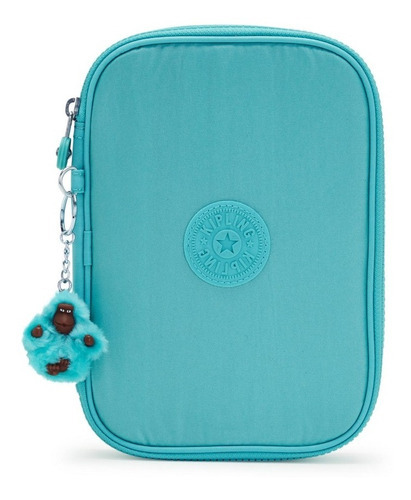 Estojo Kipling 100 Pens Seagreen Metallic - Cor Seagreen Metallic Nome Do Desenho Seagreen Metallic