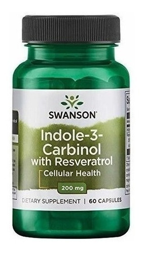 Swanson Indol-3-carbinol Con Resveratrol 200 Miligramos 60 C