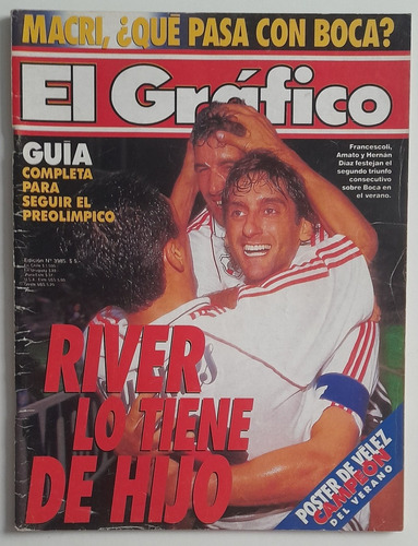 Revista El Grafico 3985 - River Boca Copa De Verano 1996