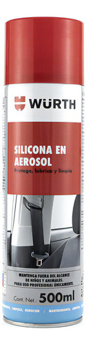 Wurth Silicona En Aerosol Industrial 500 Ml 12 Piezas