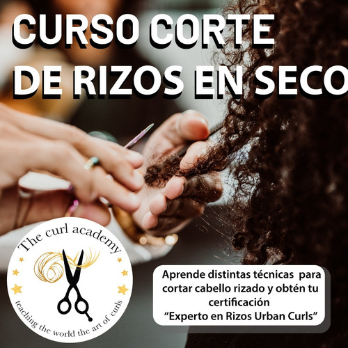 Imagen 1 de 1 de Curso Para Corte De Rizos En Seco Urban Curls