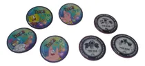 Comprar 4 Tazos De Bob Esponja Y 3 Tazos De The Dog  De Metal