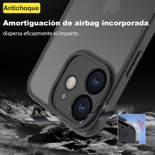 .funda For iPhone 12 Mini Case Matte Uso Rudo Carcasa