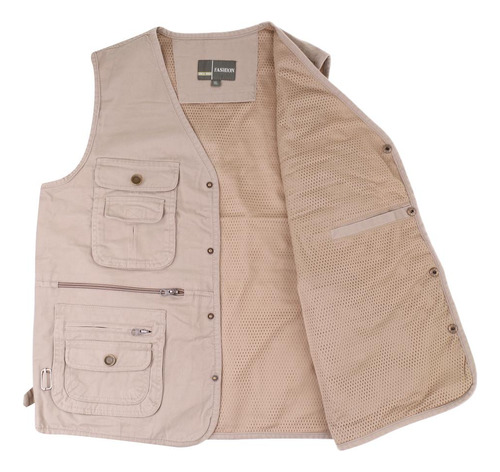 Chaleco Hunting Xxxxl Para Hombre, Color Beige