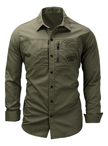 Blusa K Para Hombre, Manga Larga, Nostálgico, Traje Militar,