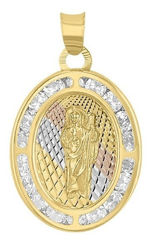 Kit Cadena Con  Medalla San Judas Tadeo Oro 14 K + Obsequio