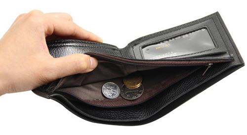 Imagen 7 de 7 de Set Cartera Para Hombre Tipo Piel Billetera Y Llavero