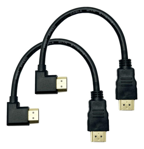 Cable Hdmi 2.1 Angulado Seadream, Paquete De 2 Unidades, 8 P