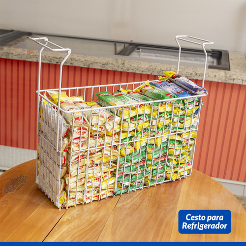 Kit 3 Cesto Freezer Horizontal Separador Picolés Polpa Fruta