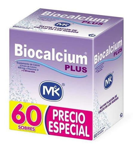 Biocalcium Plus Caja Con 60 Sobres