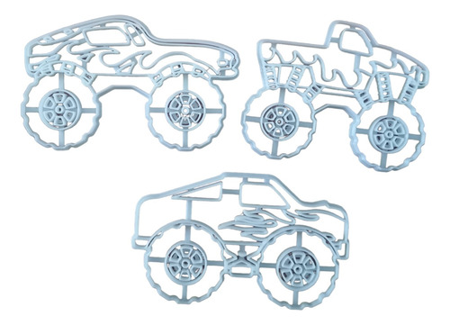 Cortador De Galletas/fondant Monster Trucks Hot Wheels 10cm