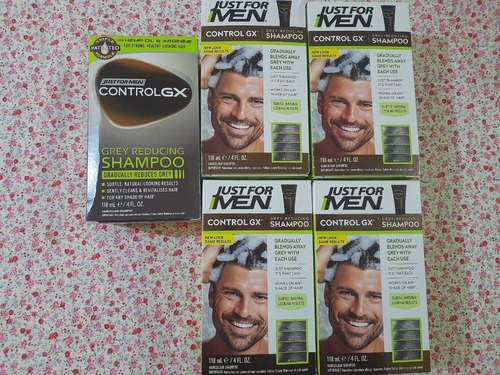 Just For Men Control Gx Shampoo Color Gris-negro Canas