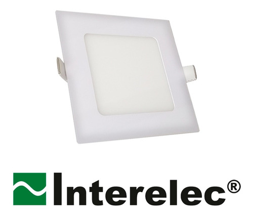 Imagen 5 de 7 de Plafon Embutir Cuadrado Luz Led Fria 17x17cm 12w Interelec