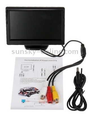 Monitor Vehiculo Lcd Color Pantalla 5 Tft Seguridad