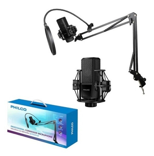 Set Philco Micrófono / Brazo Ajustable / Anti-pop Fj