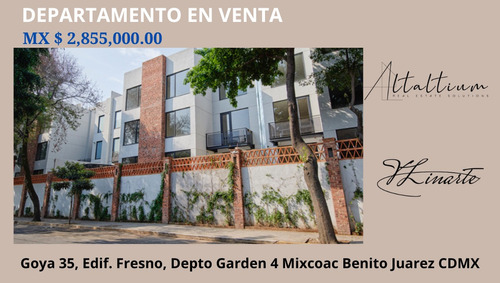 Departamento En Venta En Mixcoac Benito Juarez Cdmx I Vl11-za-070