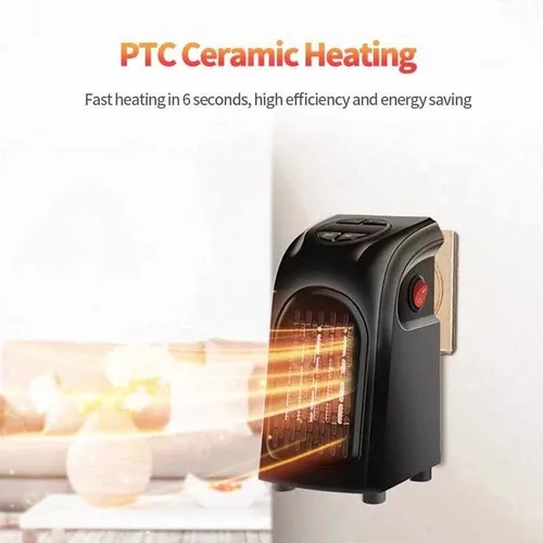 Calefactor cerámico pequeño de enchufe 🔌 Mini Calefactor bajo consumo