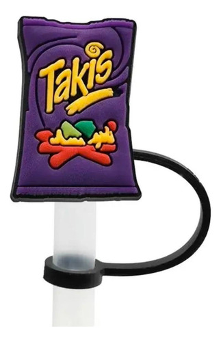 Fundas De Popote De Silicona Cubrepopote Edición Mexicana Snack Mexicano