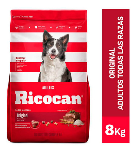 Comida Para Perro Adulto Ricocan Original Bolsa 8kg