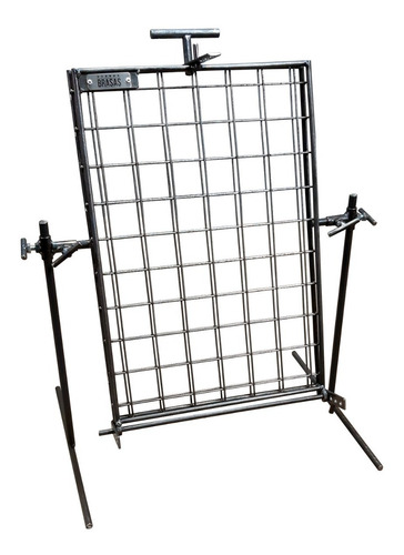 Imagen 1 de 10 de Parrilla Asador Portátil Mantera Pinche 35x50cm - Brasas®