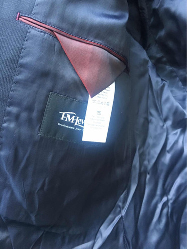 Traje 2botones Caballero Tm Lewin Azul Navy 42c Super 100's