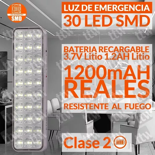 Lampara De Emergencia Luces Led Bateria Recargable 1200mah