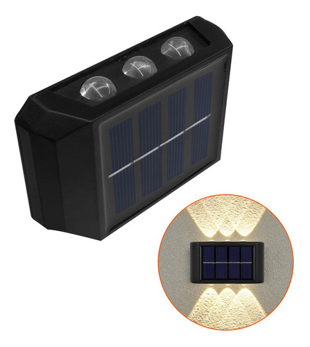 Luminária Lâmpada Led Arandela De Parede Sensor Solar