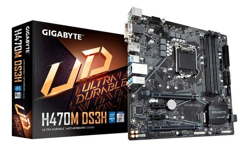 Motherboard Gigabyte H470m Ds3h Intel 10ma Generacion Gaming