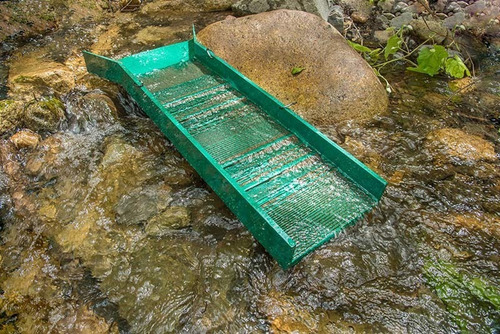 Sluice Box Draga Lavar Oro Cribar Cribador - Bateas T.fisica
