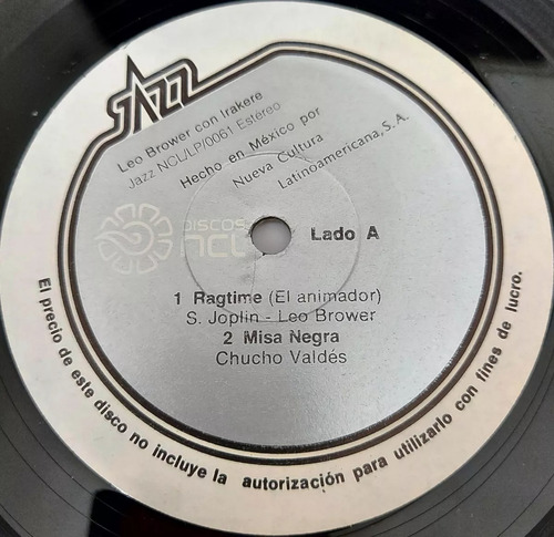 Leo Brouwer Con Irakere Lp Aranjuez Mozart Villalobos (Usado)