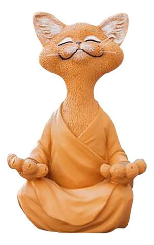 A Estatua Del Gato Buda Negro Gato Feliz Caprichoso