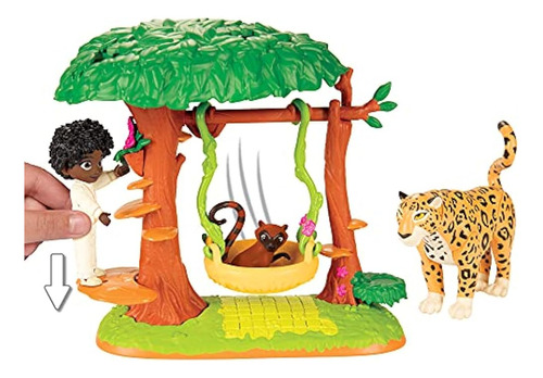 Disney Encanto Antonio's Animal Swing Playset Con Jaguar Fig