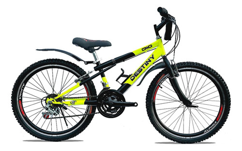 Bicicleta Déstiny Bike Mtb Alpina Aro 24 Hombre Color Rojo Tamaño Del Cuadro Stadar