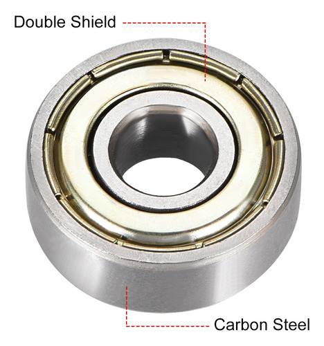 Rodamiento 606zz Double Shield 6x17x6mm 10pcs