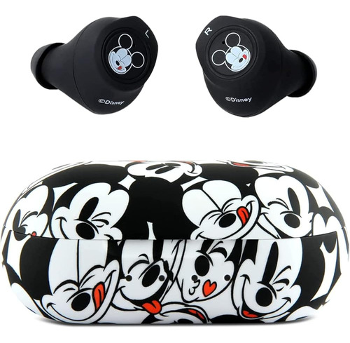 Auriculares Bluetooth Disney Mickey Mouse Con Estuche De Car