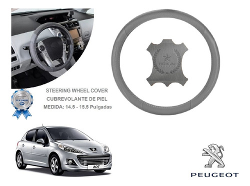 Funda Cubrevolante Gris Piel Peugeot 207 2013
