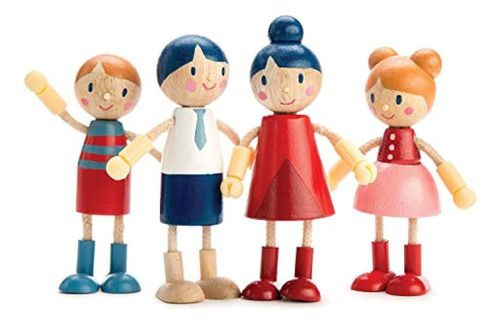 Tender Leaf Toys - Doll Family - Cute Wooden Doll Family Par