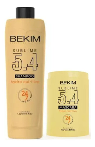 Shampoo 1.200 L + Mascara 1 Kg Sublime 5.4 Bekim