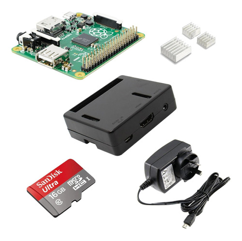 Raspberry Pi 3 A+ Plus Kit 16gb Sandisk A1 Fuente Carcasa Di