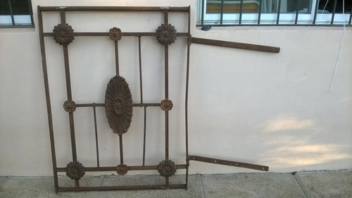 Antigua Reja Importante Pesada Balcón Frente Hogar Puerta (Usado)