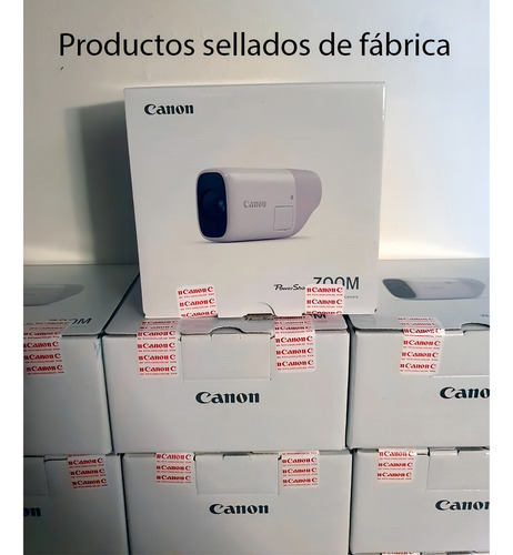 Canon PowerShot Zoom compacta color blanco