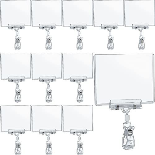 Letrero Giratorio Con Clip Pop, 20 Piezas, Con Soporte Girat
