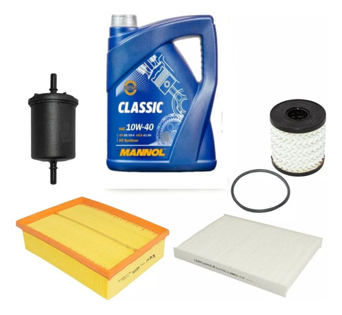 Kit 4 Filtros Originales + Aceite Mannol Citroen C4 2.0 N