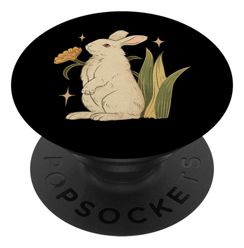Rabbit Vintage Faecore Fairy-core Aesthetic Retro Popsockets