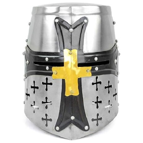 Casco Medieval Caballero Templario Tamaño Real