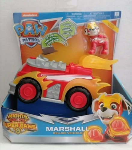 Paw Patrol Mighty Pups Super Paws Marshall's Deluxe Vehículo